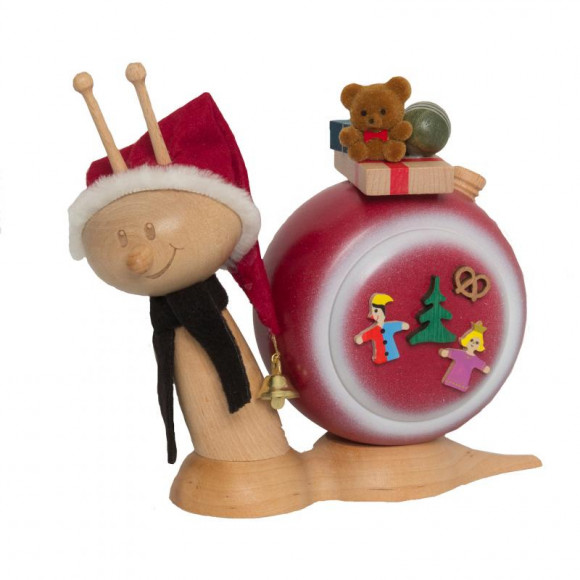 Räucherfigur Weihnachtsschnecke