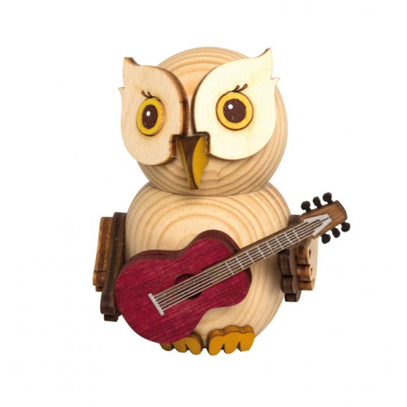 Mini Eule mit Gitarre