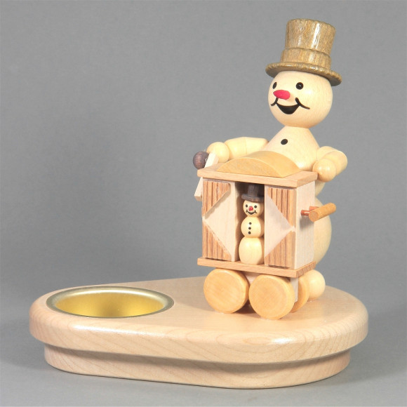 Schneemannleuchter Drehorgel