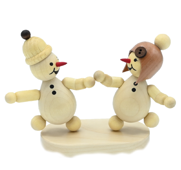 Schneemann Junior Geschwister tanzend