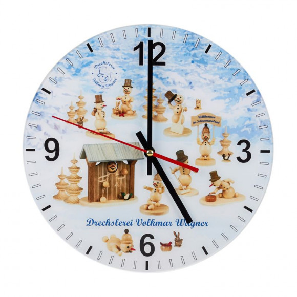 Wanduhr Schneemannland Wagner