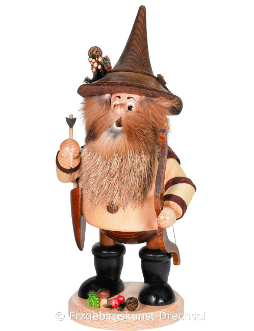 Räuchermann Räuberwichtel mit Bogen - 26 cm