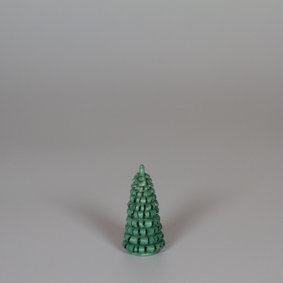 Erzgebirgischer Spanbaum Ringelbaum grün - 5 cm 