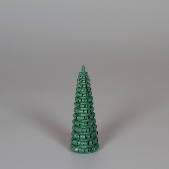 Erzgebirgischer Spanbaum Ringelbaum grün - 8 cm