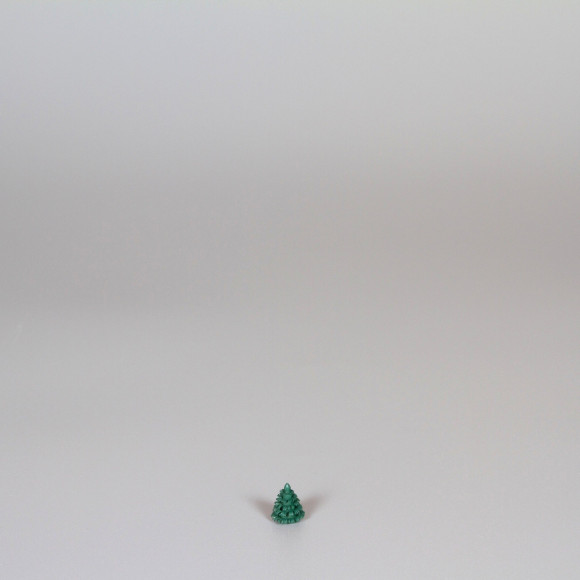 Erzgebirgischer Spanbaum Ringelbaum grün - 1 cm