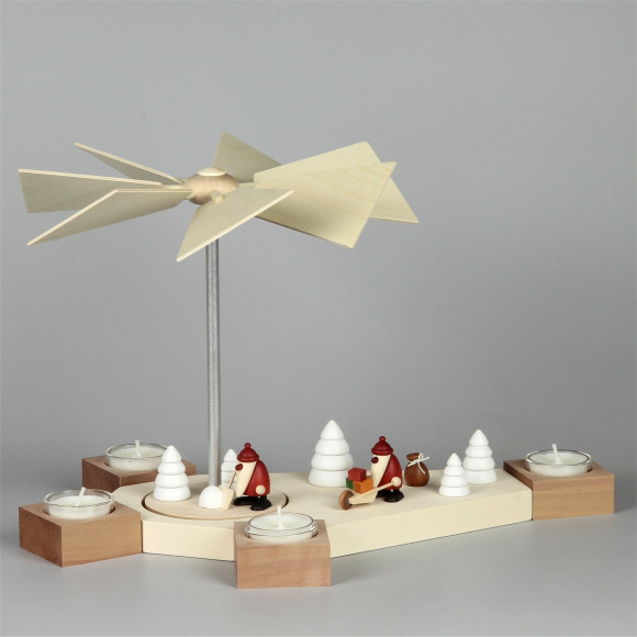 Teelichtpyramide Octogonum mit Björn Köhler Miniatur Figuren