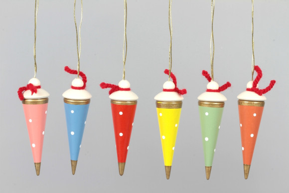 Baumbehang Zuckertüten Schulanfang, 6-teilig