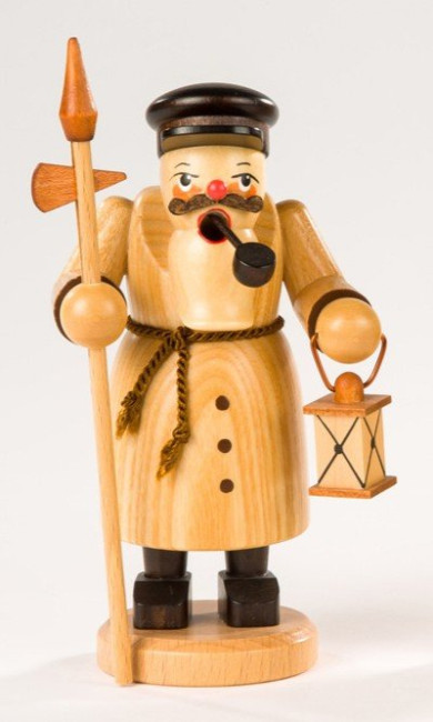 Olbernhauer Räuchermann Nachtwächter natur, klein