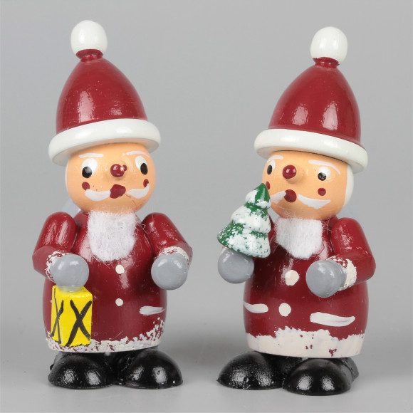 Dekofiguren Weihnachtsmänner Set 1 farbig, 2-teilig