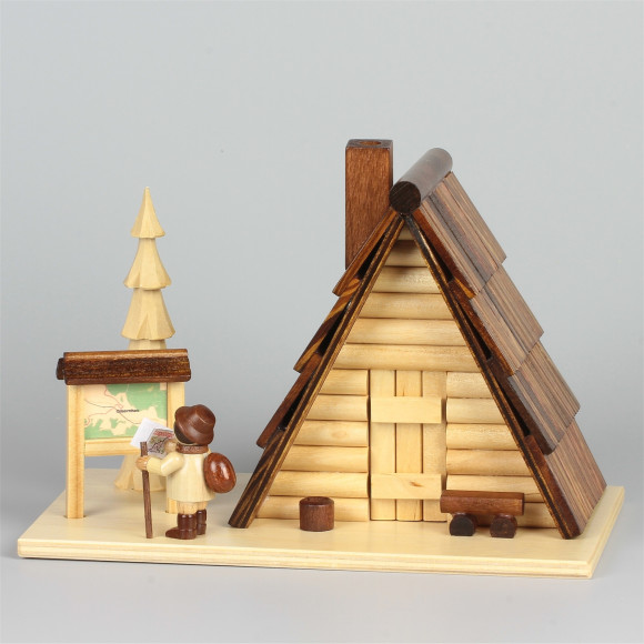 Räucherhaus Schutzhütte mit Figur