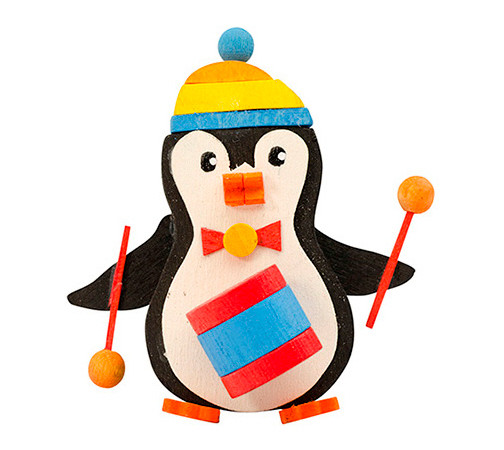 Baumbehang Pinguin mit Trommel