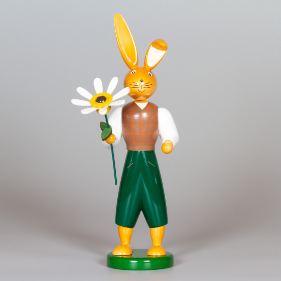 Osterhase mit Margerite, 25 cm 