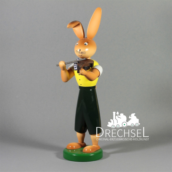 Osterhase Hase mit Geige, 25 cm