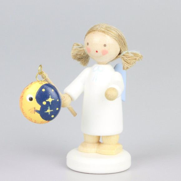 Engel mit Lampion Mond