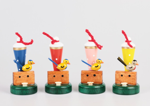 Tischschmuck Zuckertüten Schulanfang stehend, 4-teilig