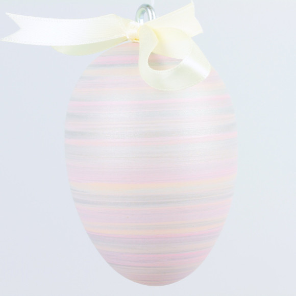 Handgedrechseltes Maxi Osterei, 8 cm, Einzelstück