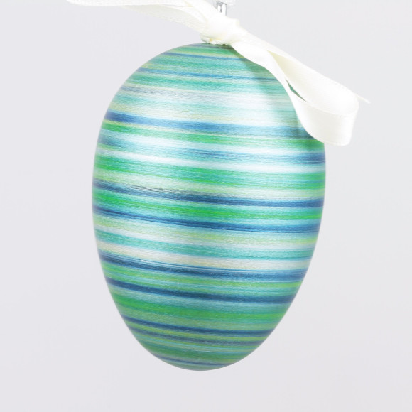 Handgedrechseltes Maxi Osterei, 8 cm, Einzelstück