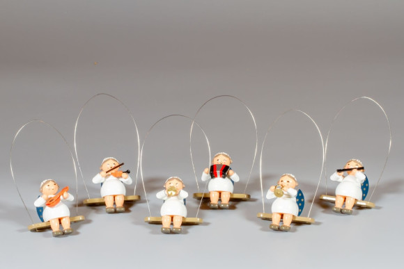 Engel auf Schaukel - 6-teilig