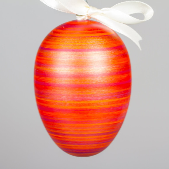 Handgedrechseltes Maxi Osterei, 8 cm, Einzelstück