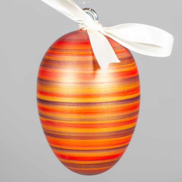 Handgedrechseltes Maxi Osterei, 8 cm, Einzelstück