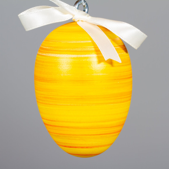 Handgedrechseltes Maxi Osterei, 8 cm, Einzelstück