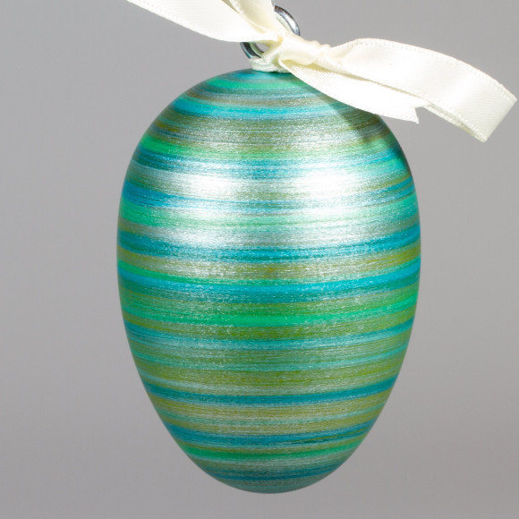 Handgedrechseltes Maxi Osterei, 8 cm, Einzelstück