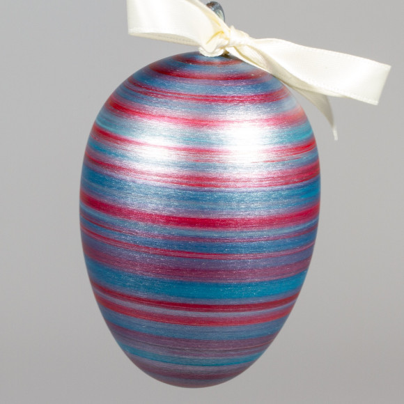 Handgedrechseltes Maxi Osterei, 8 cm, Einzelstück