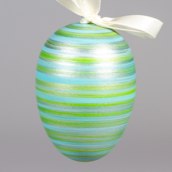 Handgedrechseltes Maxi Osterei, 8 cm, Einzelstück
