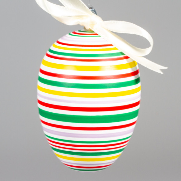 Handgedrechseltes Maxi Osterei, 8 cm, Einzelstück