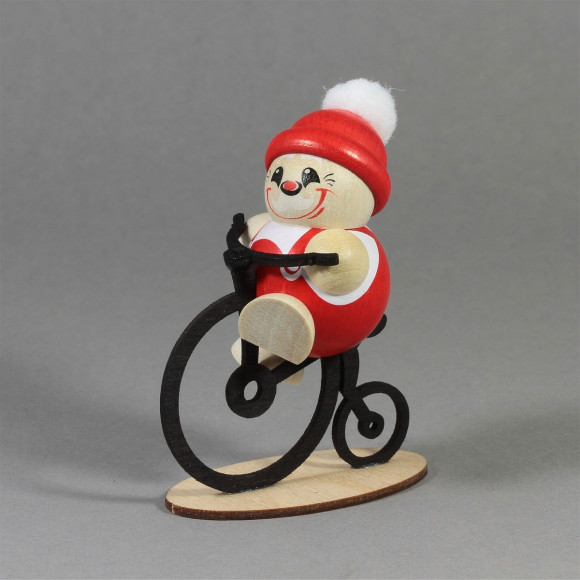 Cool-Man Nikolaus auf Hochrad