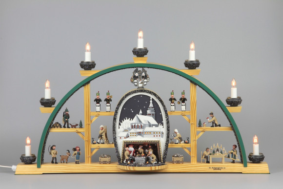 Schwibbogen Schneeberg St. Wolfgang Kirche