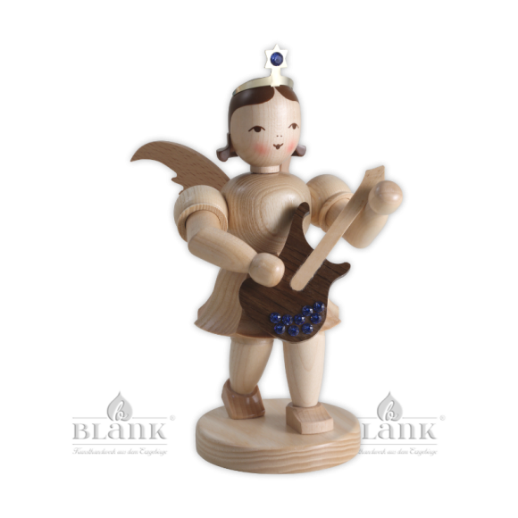 Kurzrockengel mit E-Gitarre mit Swarovski-Steinen, 22 cm