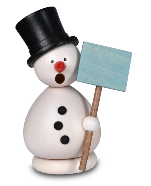 Räuchermännchen Schneemann Günter weiß