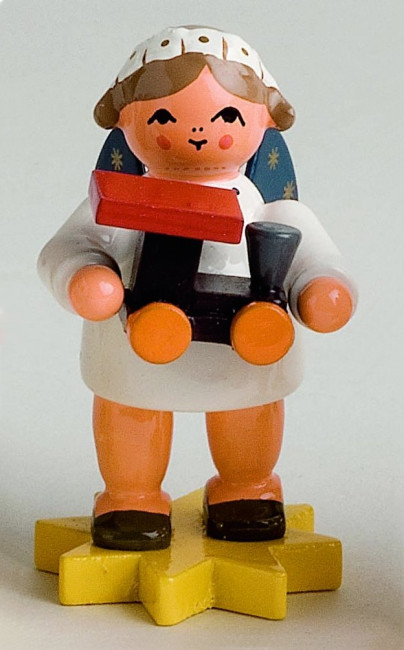 Margeritenengel mit Lokomotive - Rarität