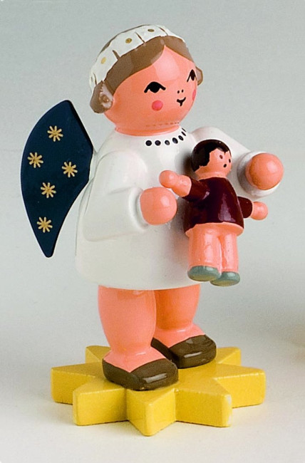 Margeritenengel mit Puppe - Rarität