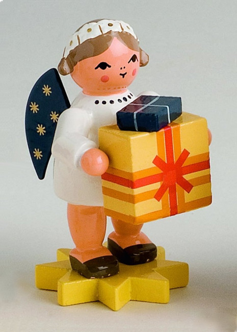 Margeritenengel mit Paket Päckchen - Rarität