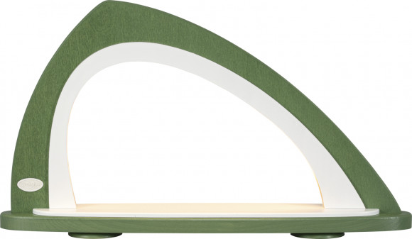 LED Leerbogen asymmetrisch grün/weiß - 52 x 30 cm