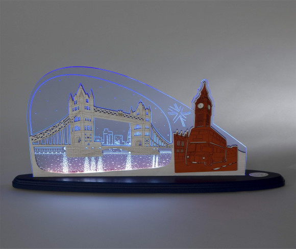 LED Motivleuchte 'London, London'