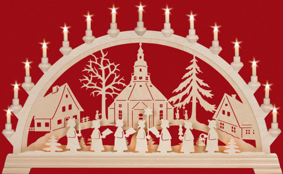 Schwibbogen Seiffener Kirche (ohne Vorbeleuchtung)