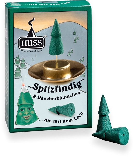 24 Neudorfer Spitzfindig Räucherkerzen mit Loch Nadelholzduft inkl. Halterung