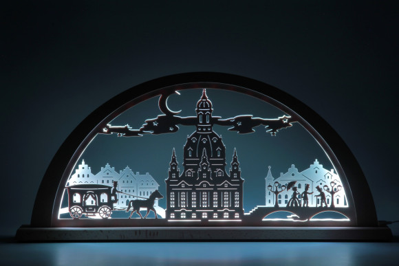 Schwibbogen Stadtlichter Dresden LED Farbwechsel 