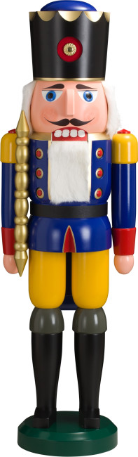 Nussknacker König XXL in Blau, 100 cm