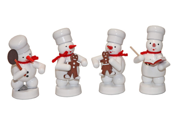 Schneemänner Weihnachtsbäckerei Bäckerquartett 6, 4-teilig