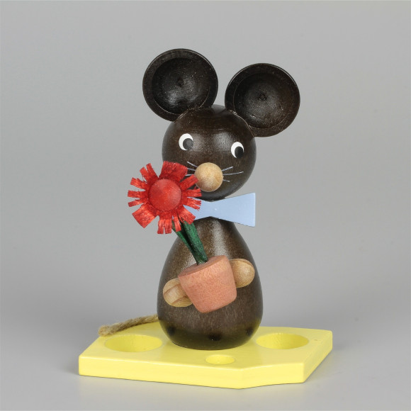 Mäusekind mit Blumen