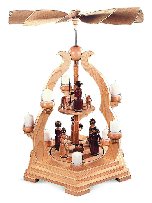 Teelicht-Bogenpyramide Heilige Geschichte