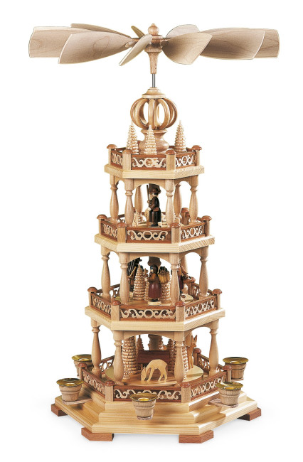 Pyramide Waldmotiv, 3-stöckig