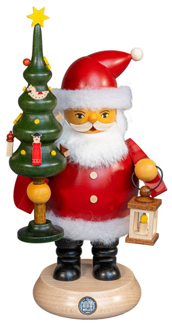 Räuchermann Weihnachtsmann mit Baum