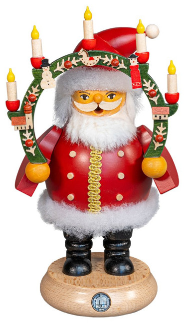 Müller Räuchermann Weihnachtsmann mit Kerzenbogen