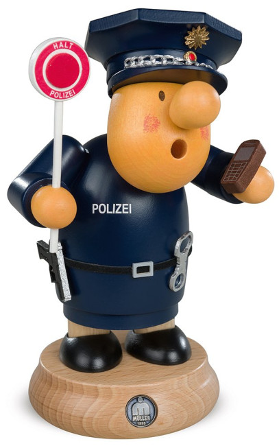 Müller Räuchermännchen Müllerchen Polizist