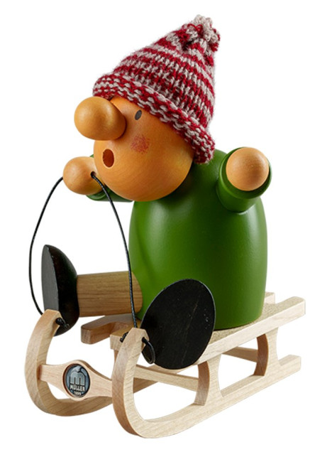 Müller Räuchermännchen Müllerchen Rodler